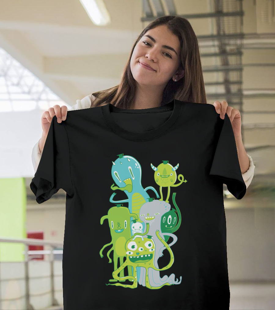 Done With Monster School Funny Cartoon Creature Group T-Shirt