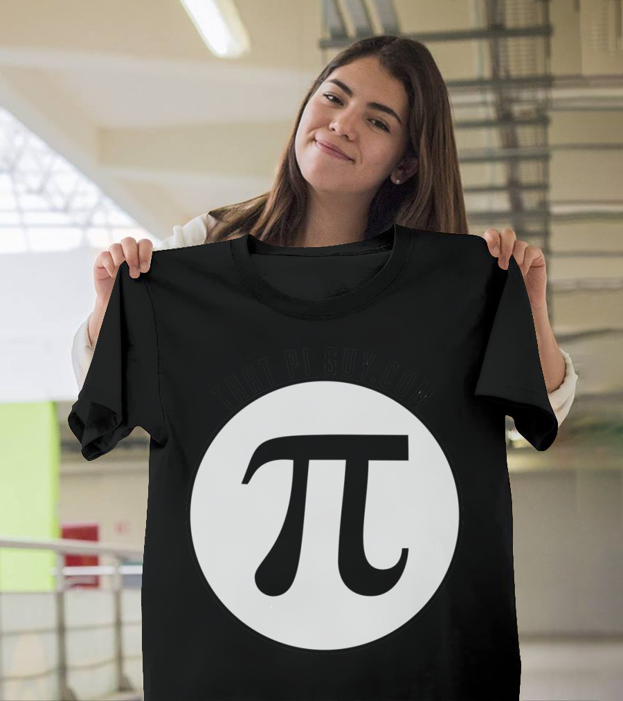 THAT PI GUY.COM White Circle Pi T-Shirt