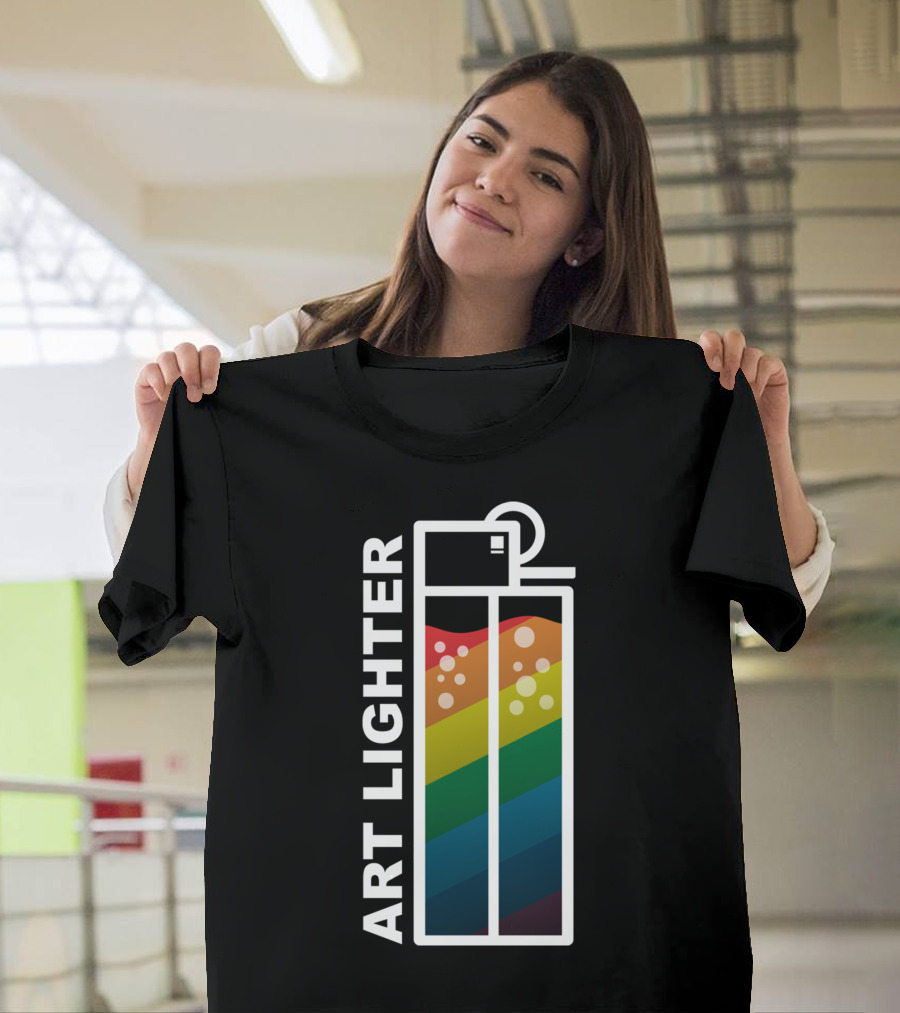 ART LIGHTER Rainbow Color Spectrum T-Shirt