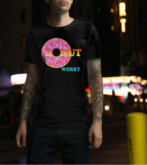 Donut Worry Sprinkles Pink Frosting T-Shirt