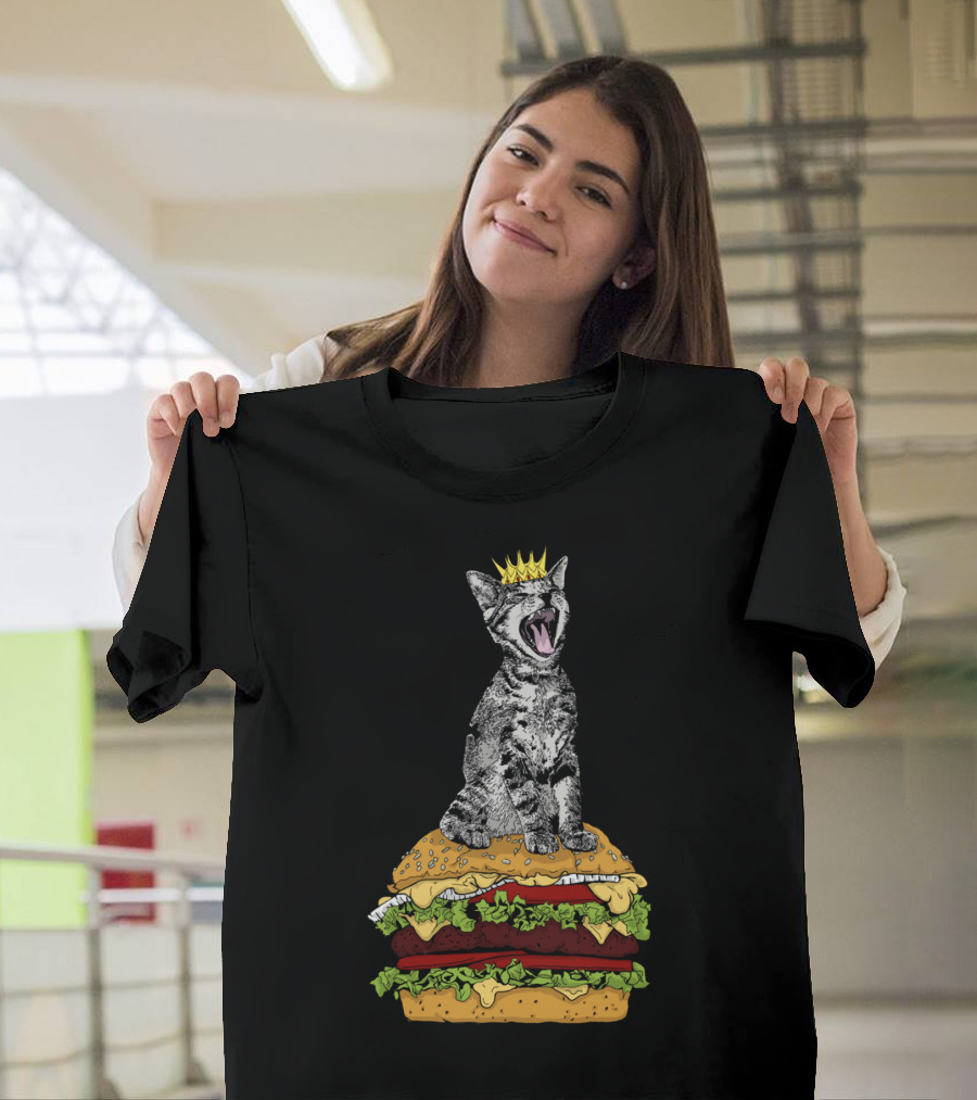 Cat Burger King Majesty T-Shirt