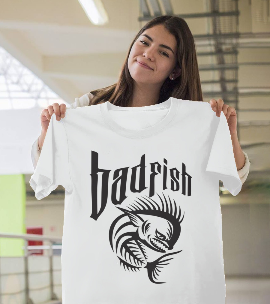 Badfish Angry Skeleton Dorado Dolphin Fish T-Shirt