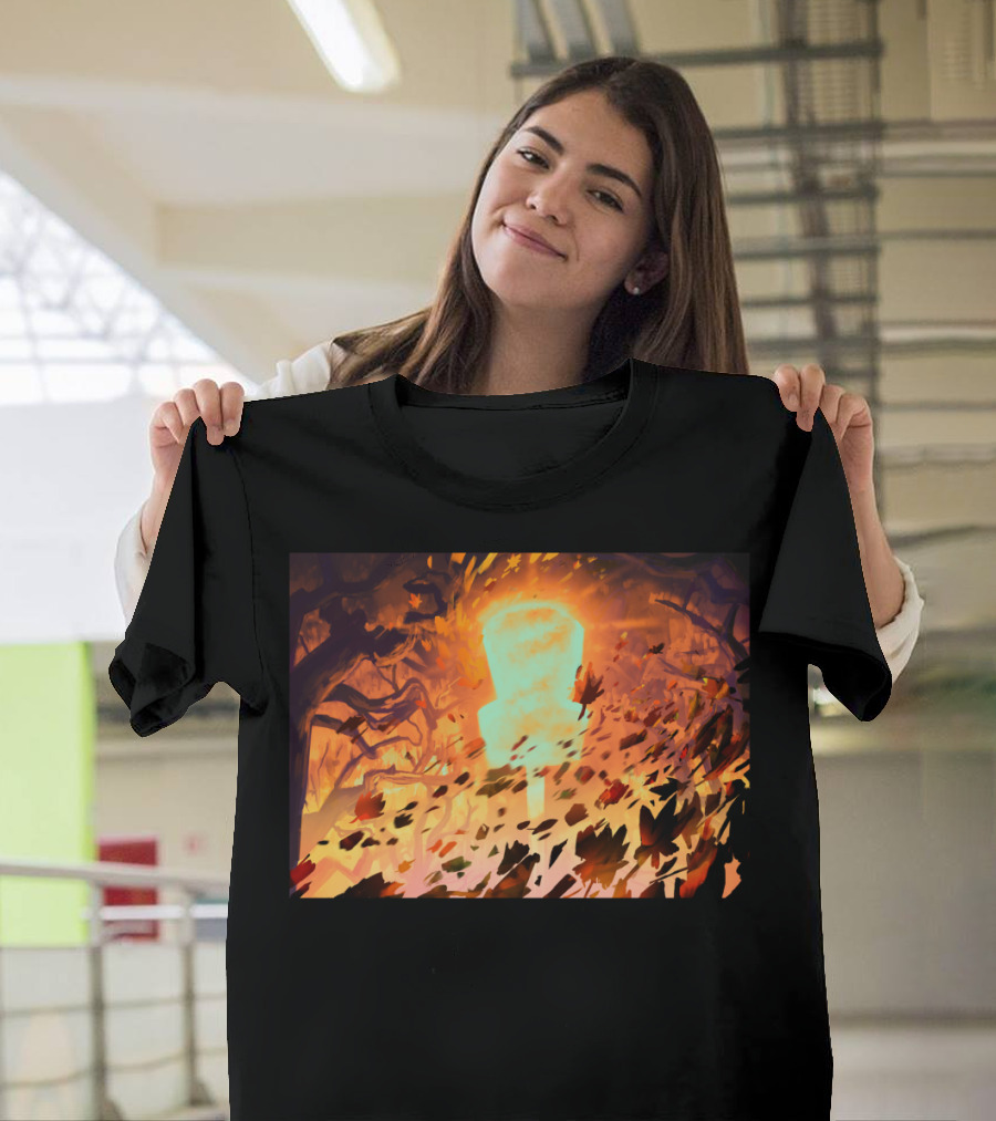 Foliage Storm Enchanted Forest Autumn Leaves Swirling Vortex T-Shirt