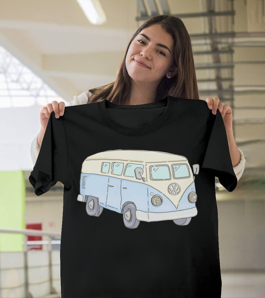 Peace Love and Music Summer Vacation Hippie Van Trip T-Shirt
