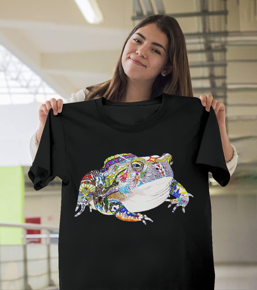 Lucid Dream Ale Colorful Psychedelic Frog T-Shirt