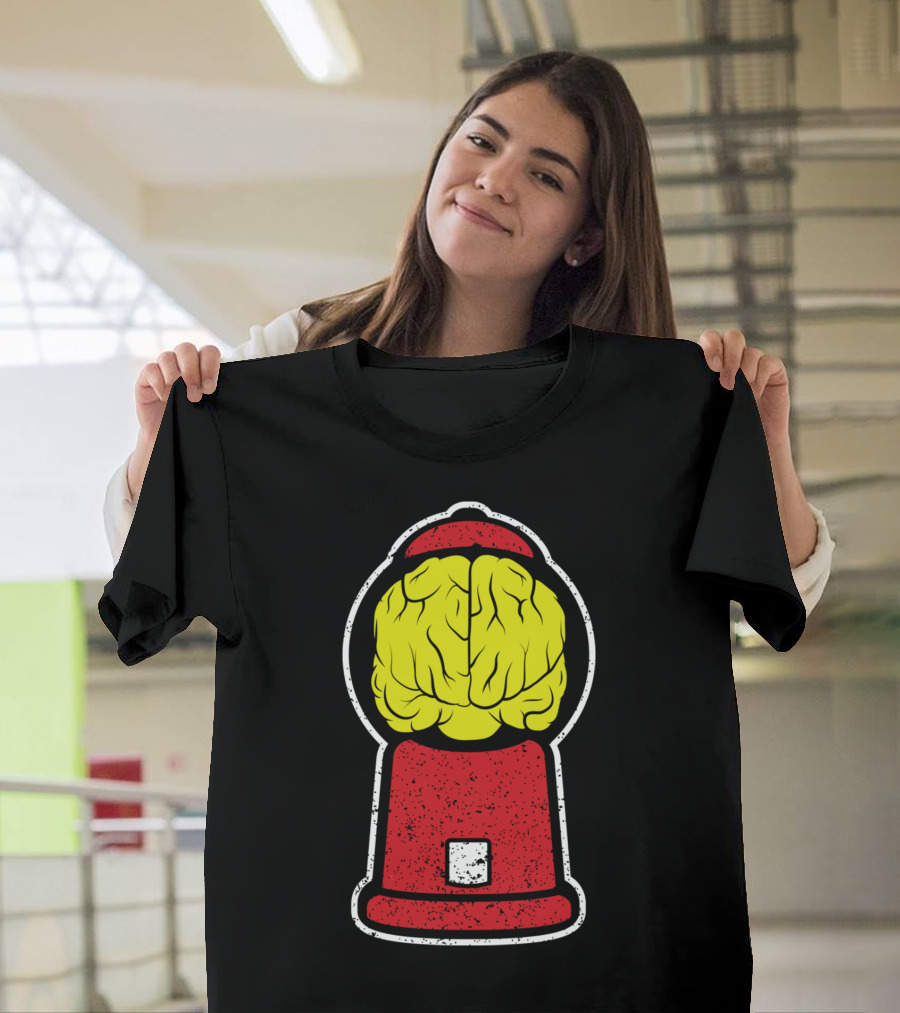 Gumball Brain Machine Retro Contrast T-Shirt
