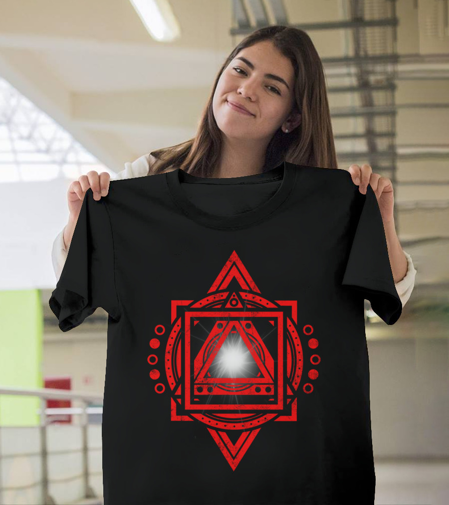 Metagalactic Lock Geometric Symmetry Burst T-Shirt