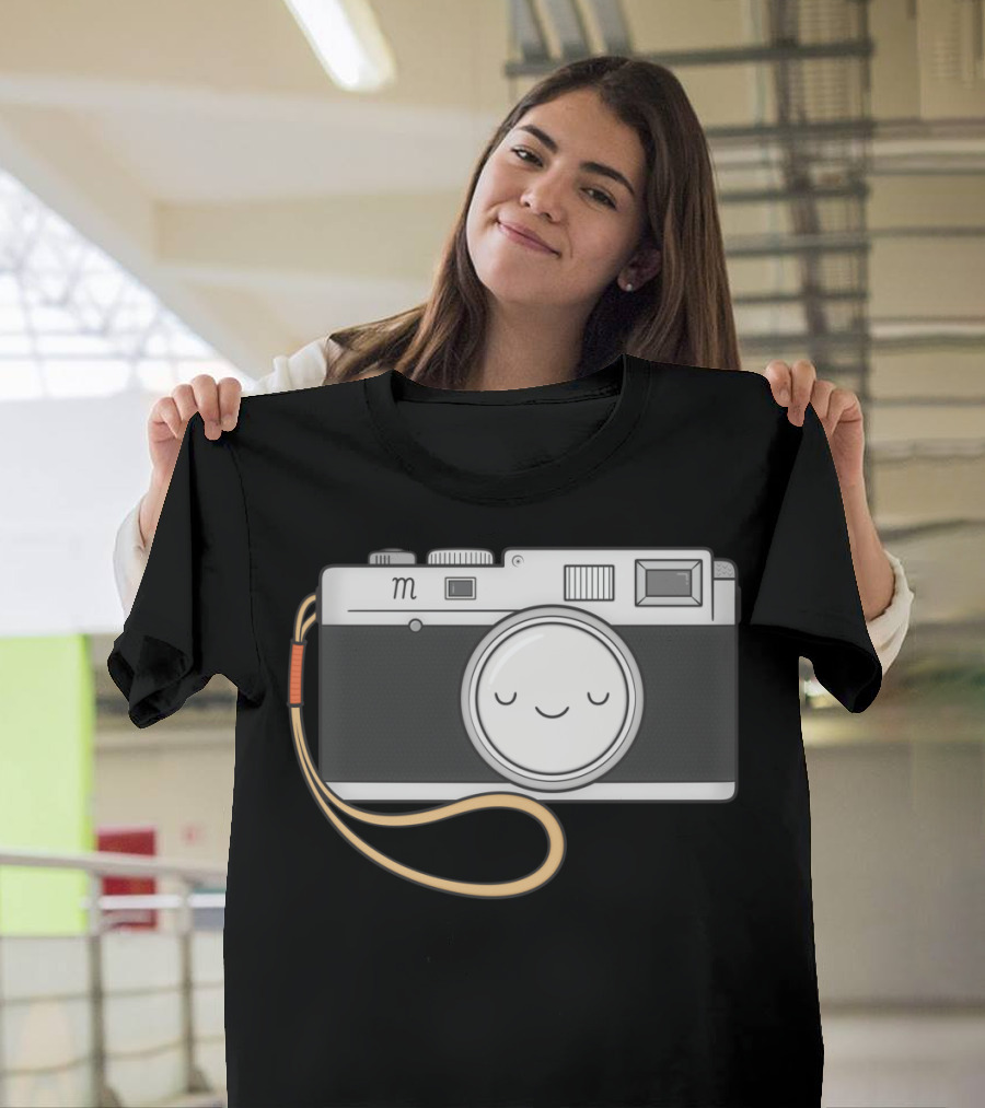 Sleepy Vintage Camera with Strap T-Shirt