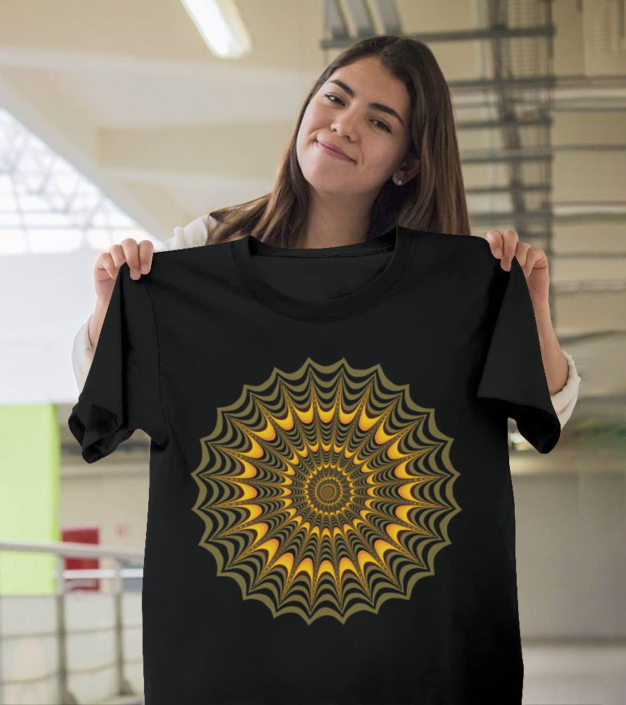 Halloween Fractal Spider Web T-Shirt