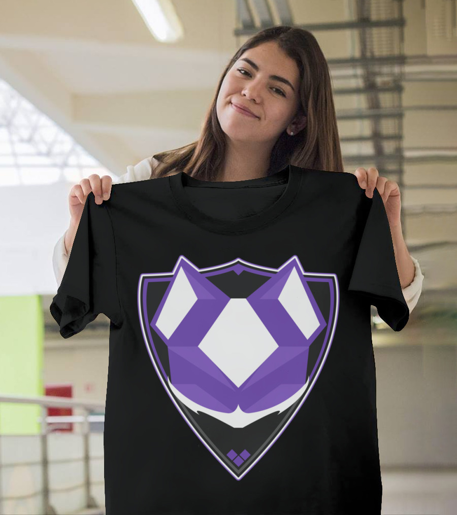 Twitch Kittens Pocket Logo Purple Emblem T-Shirt