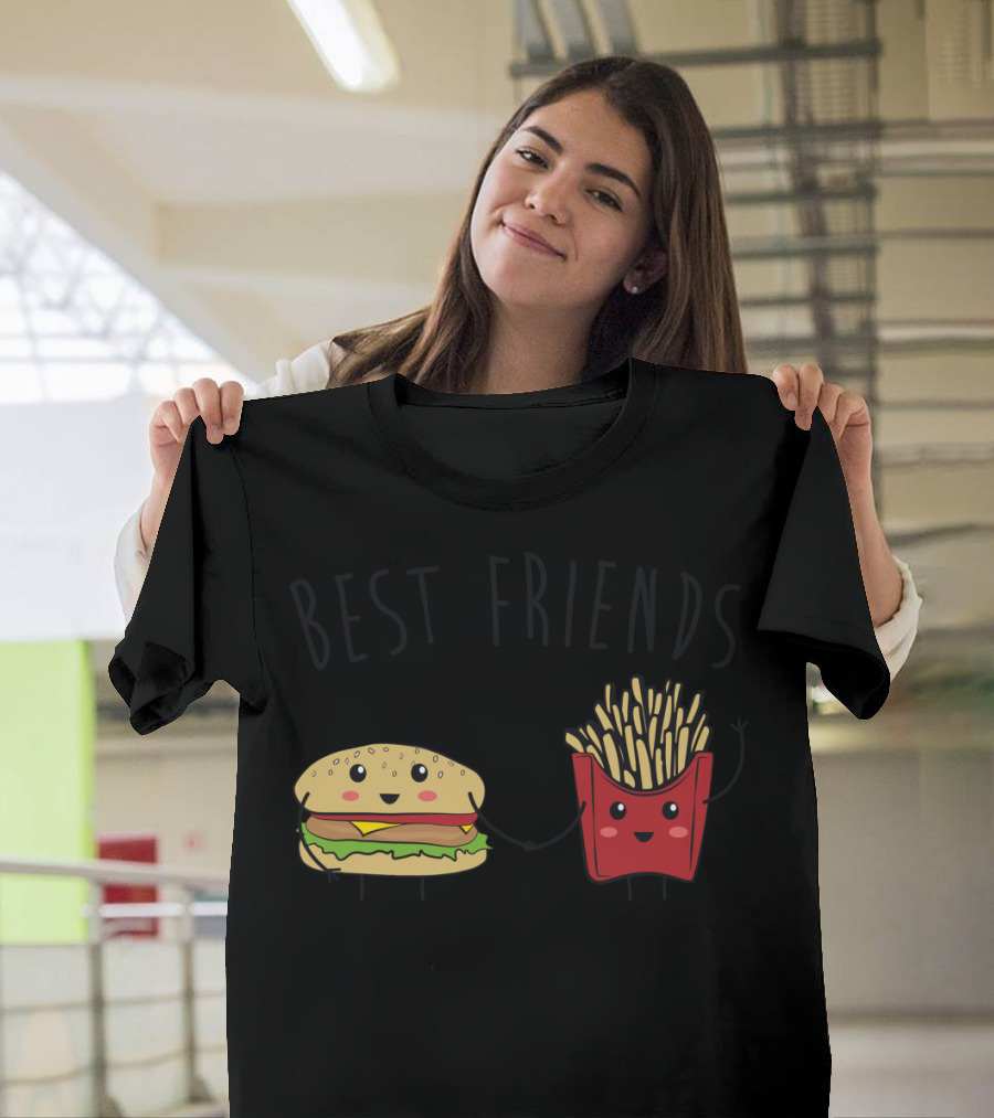 Best Friends Burger and Fries Duo T-Shirt