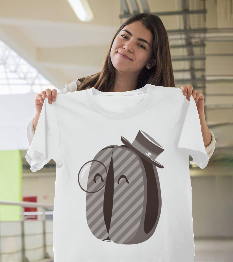 Giant Bean with Top Hat and Monocle by Dragon T-Shirt