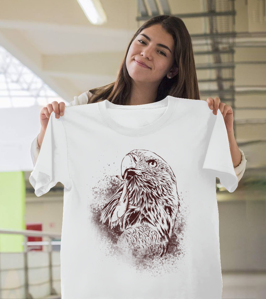 Perfect Predator Eagle and Fish Interaction T-Shirt