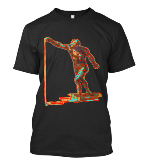 The End Of Man Surreal Dripping Human Figure T-Shirt