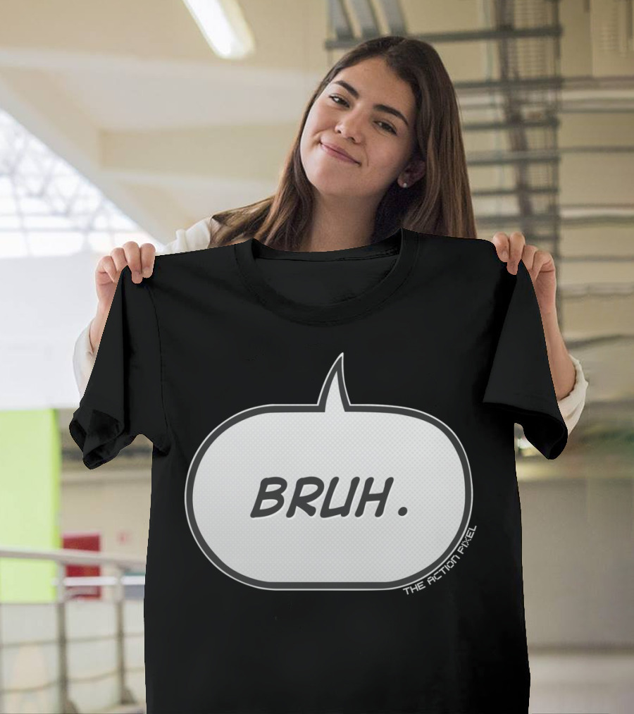 BRUH The Action Pixel Comic Speech Bubble T-Shirt