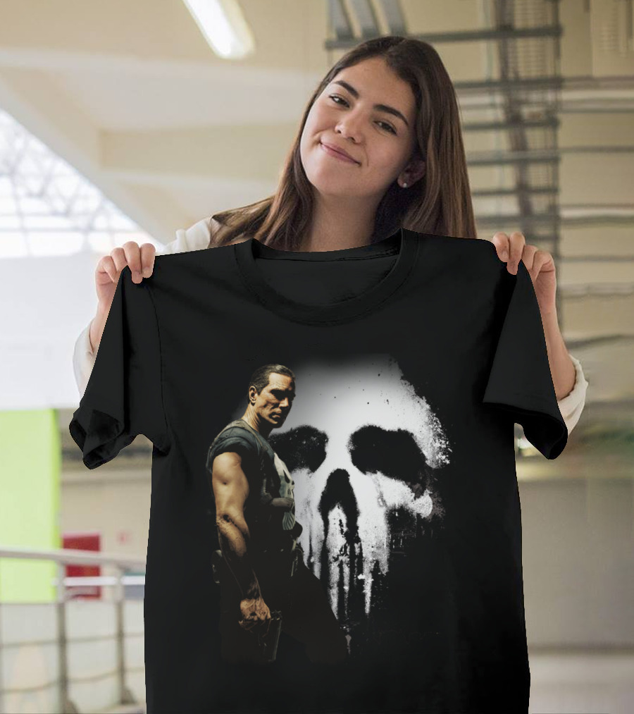 Punisher Skull Shadow Silhouette Character T-Shirt