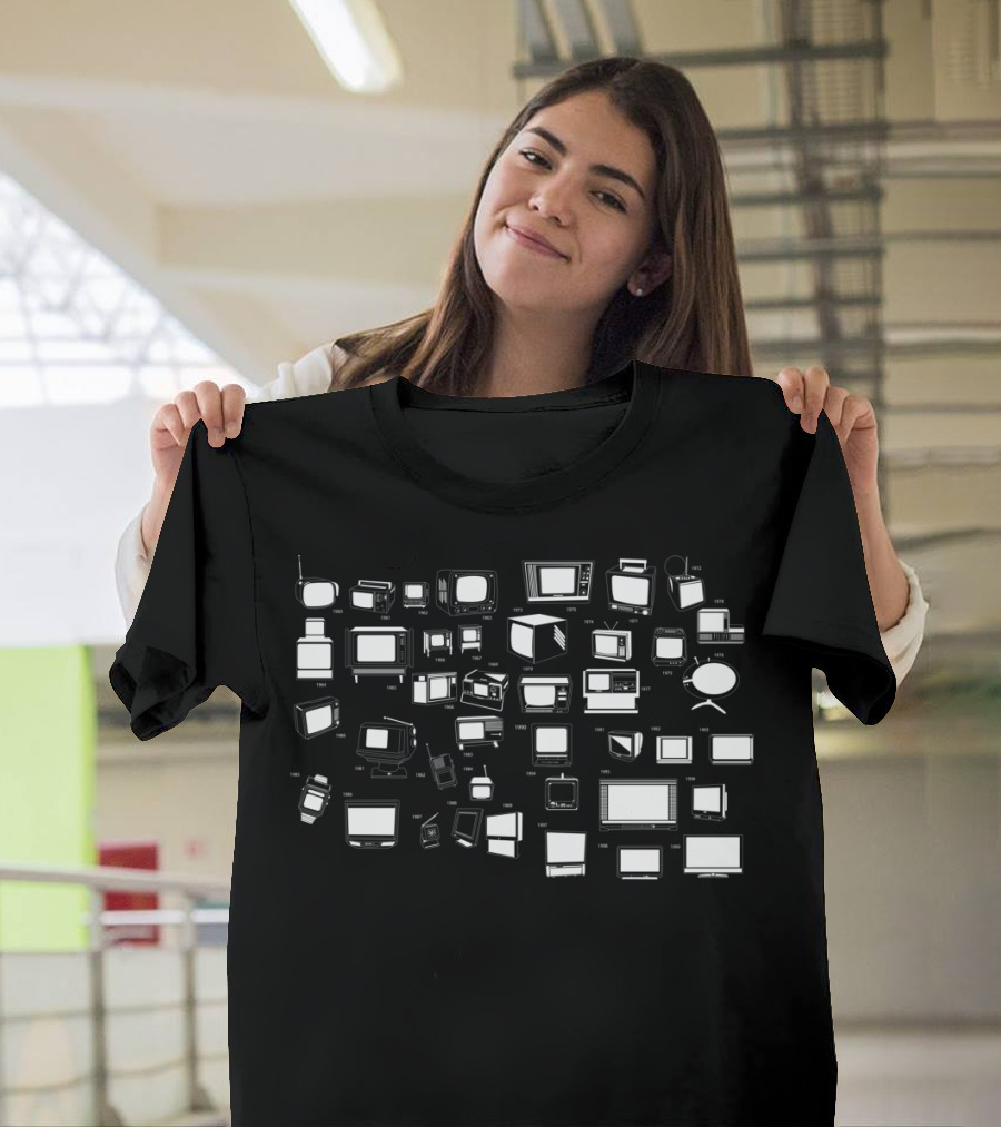 The Evolution of TV 1930s to Modern Flat Screen Innovations T-Shirt