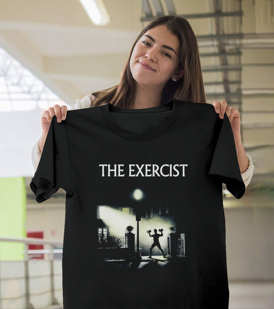 The Exercist Fitness Parody of The Exorcist Movie T-Shirt