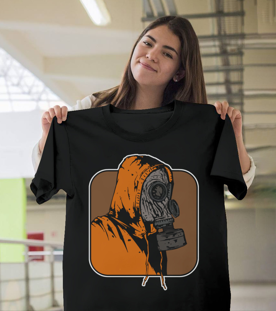 Leroy Gas Mask Hoodie Orange T-Shirt