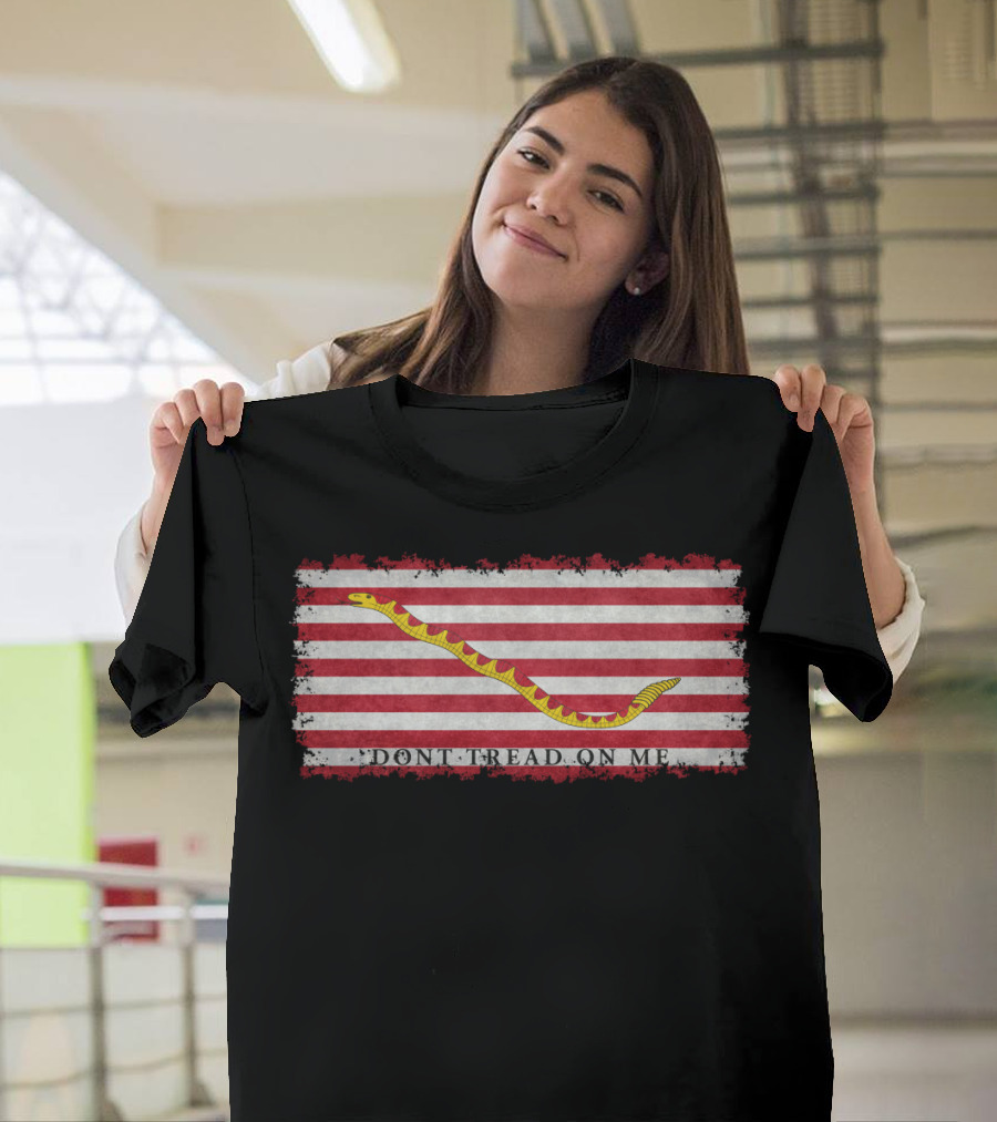 First Navy Jack United States Don't Tread On Me Flag T-Shirt