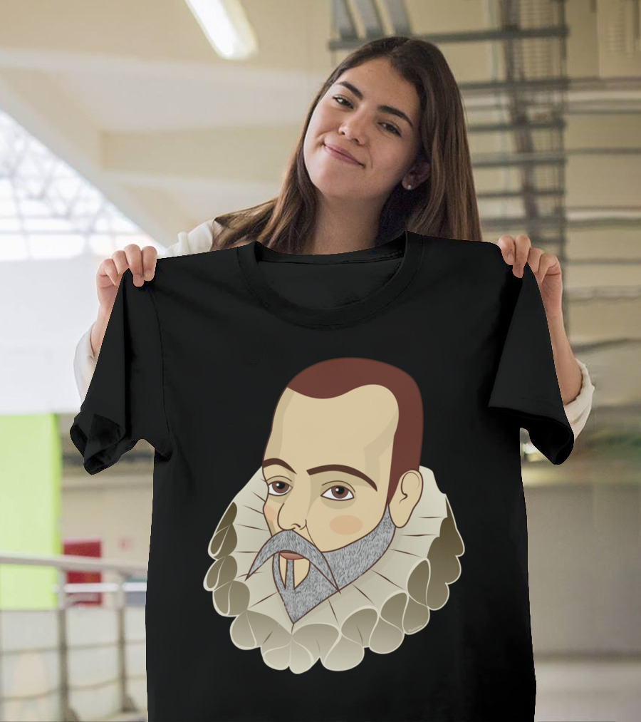 Cervantes Renaissance Portrait with Ruffled Collar T-Shirt