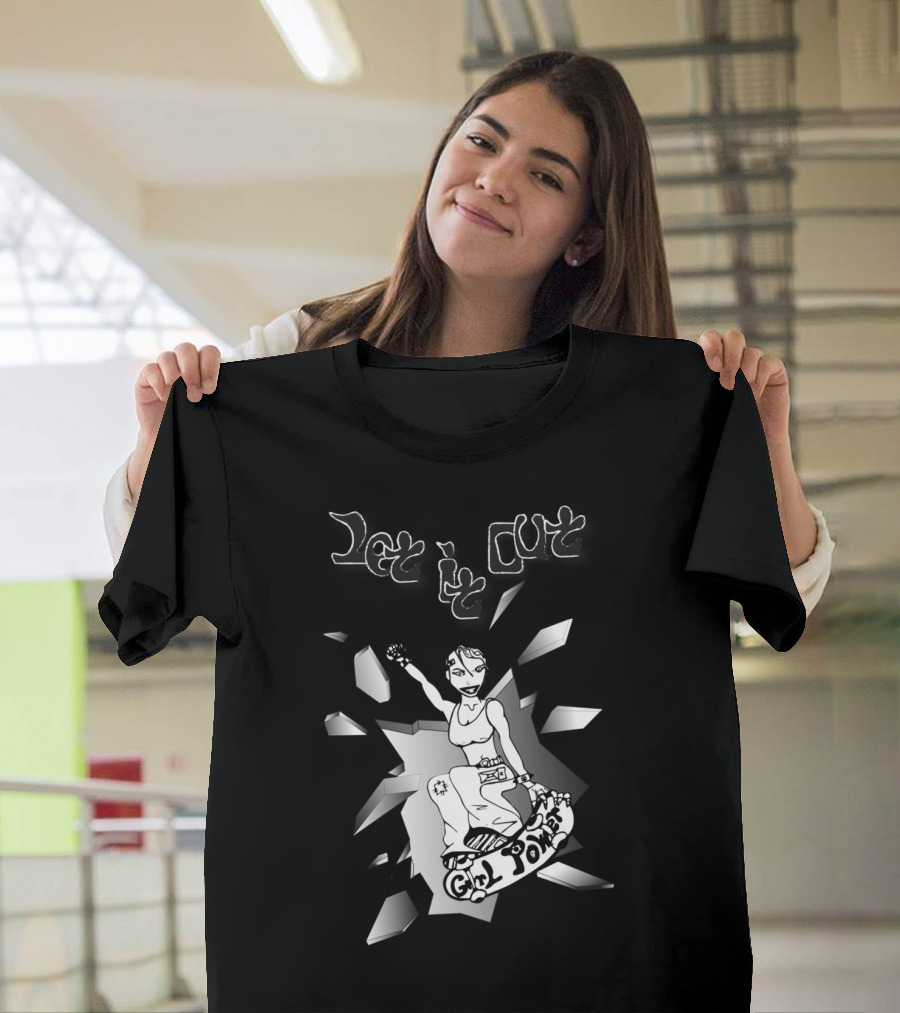 Let It Out Girl Power Skateboard T-Shirt