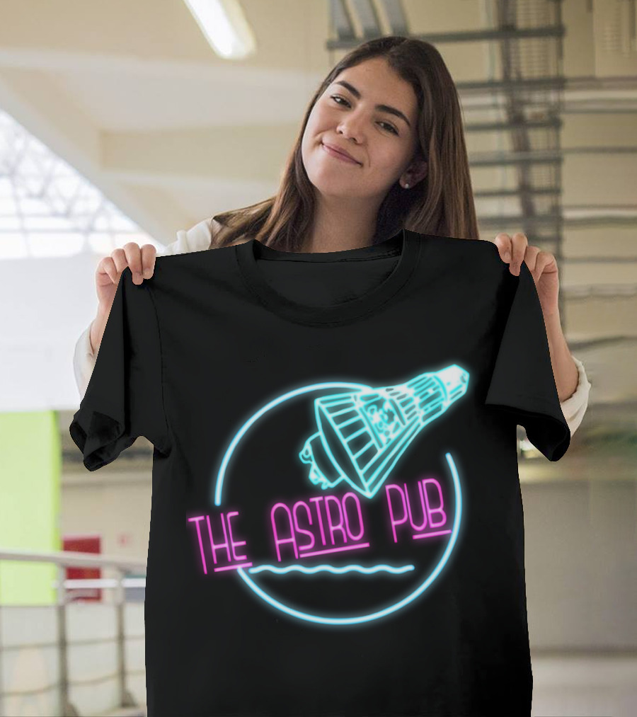 The Astro Pub Neon Logo Space Capsule T-Shirt