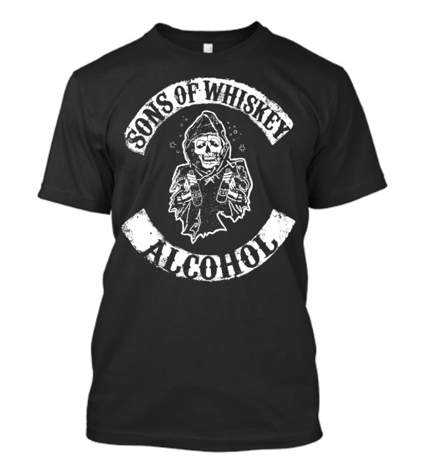 Sons Of Whiskey Alcohol Grim Reaper T-Shirt