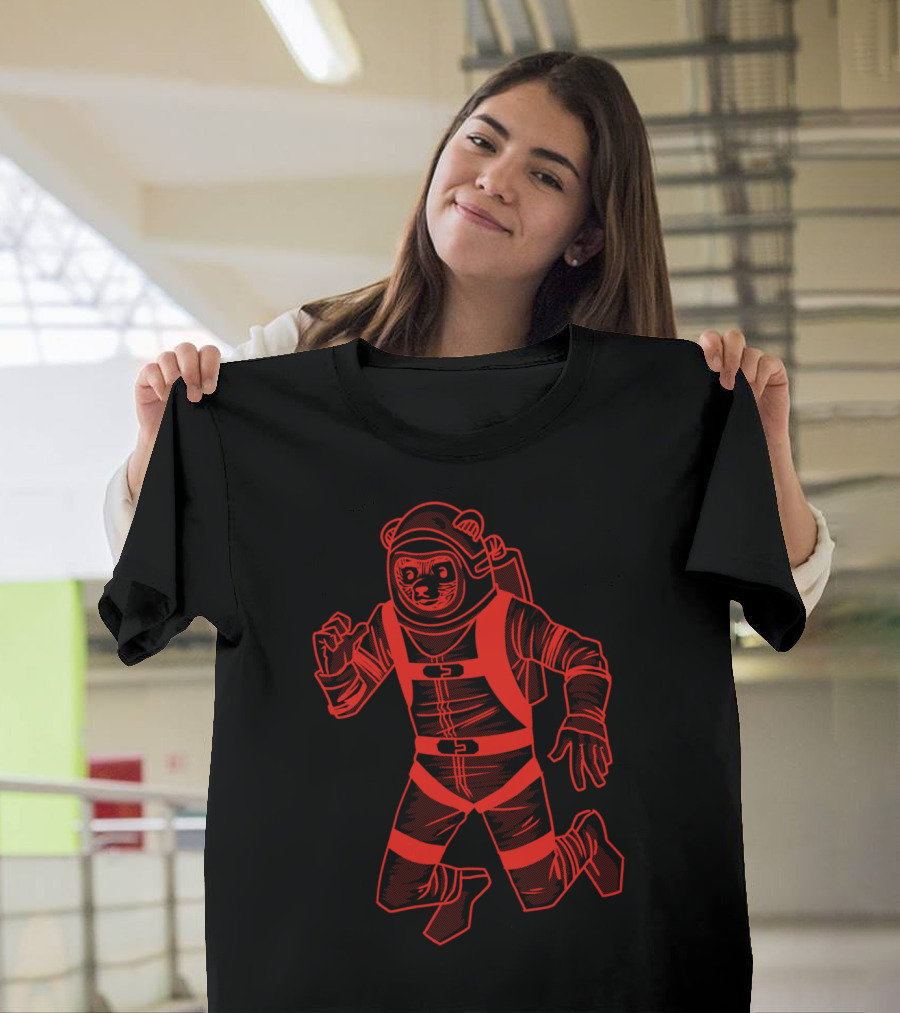 Major Ursa Space Bear Astronaut T-Shirt