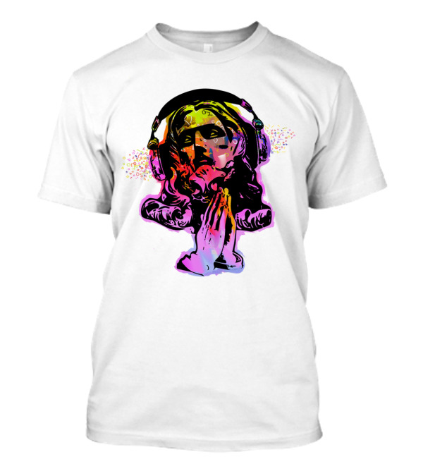 Jesus And The Headtones Psychedelic Headphones T-Shirt