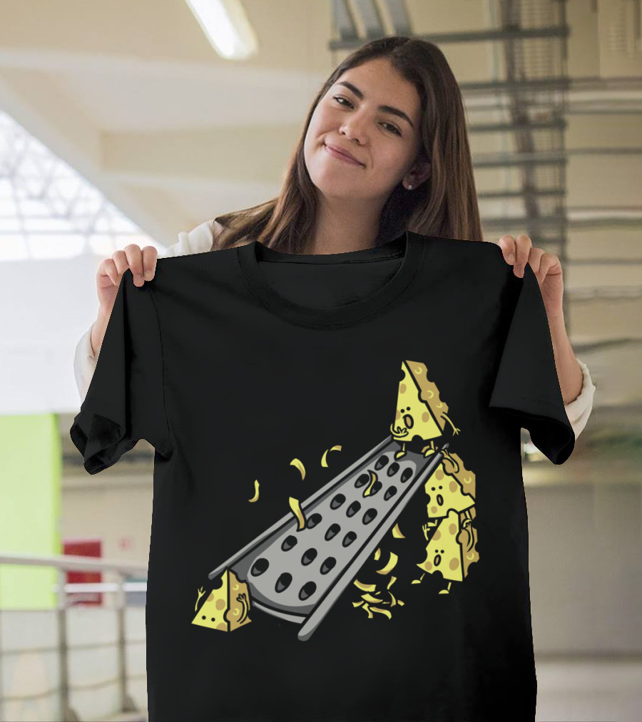 Cheese Grater Funny Cartoon Wedges T-Shirt