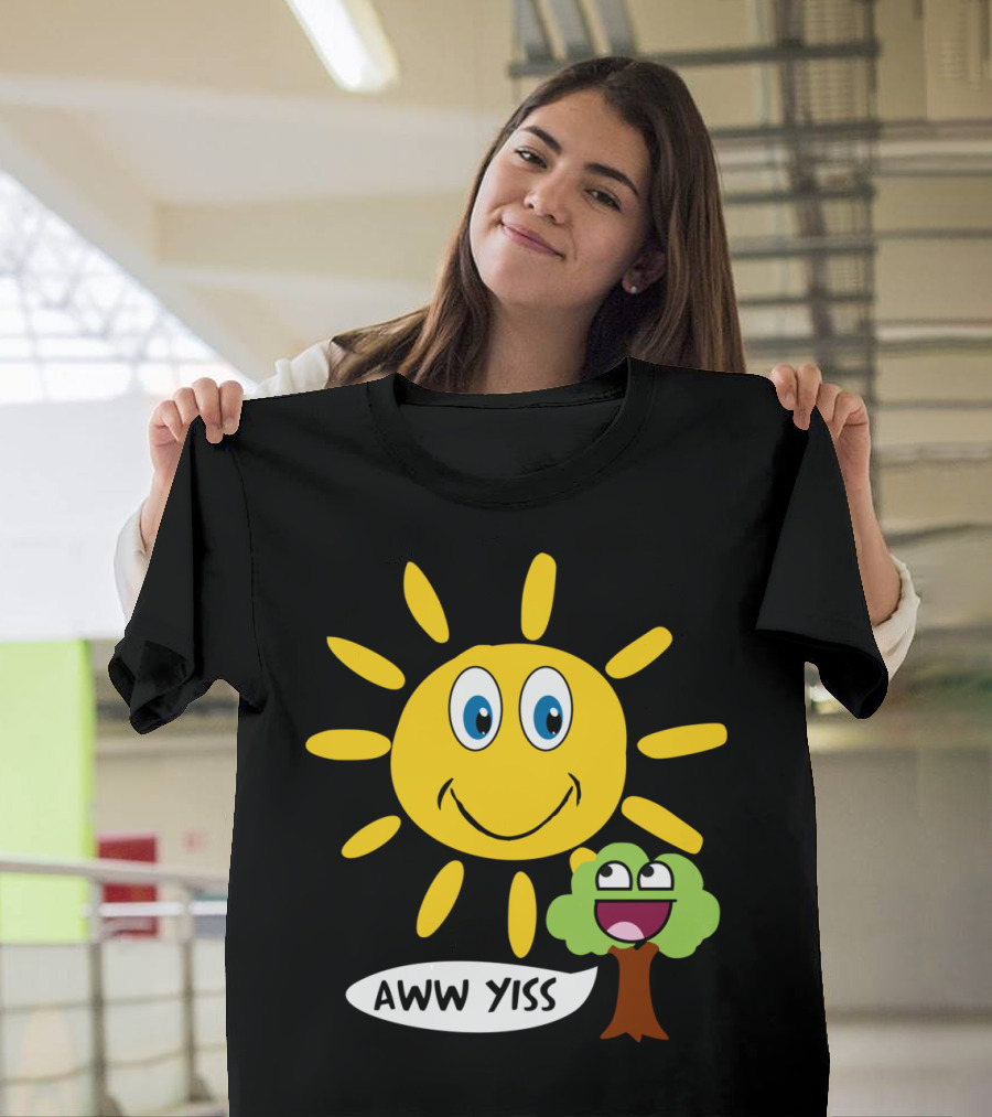 Aww Yiss Photosynthesis Sun and Tree Happy T-Shirt