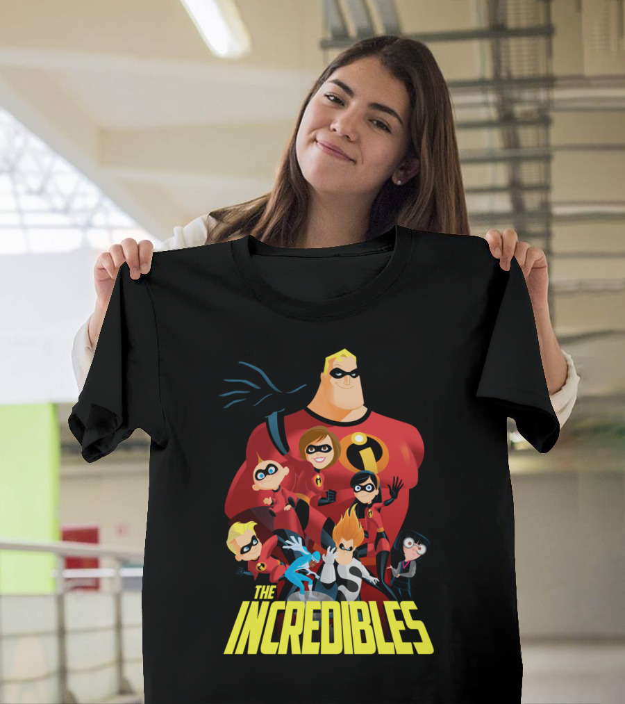 The Incredibles Characters Family Team Pixar T-Shirt