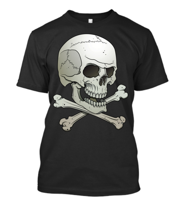 Skull With Crossbones Icon Classic Look T-Shirt