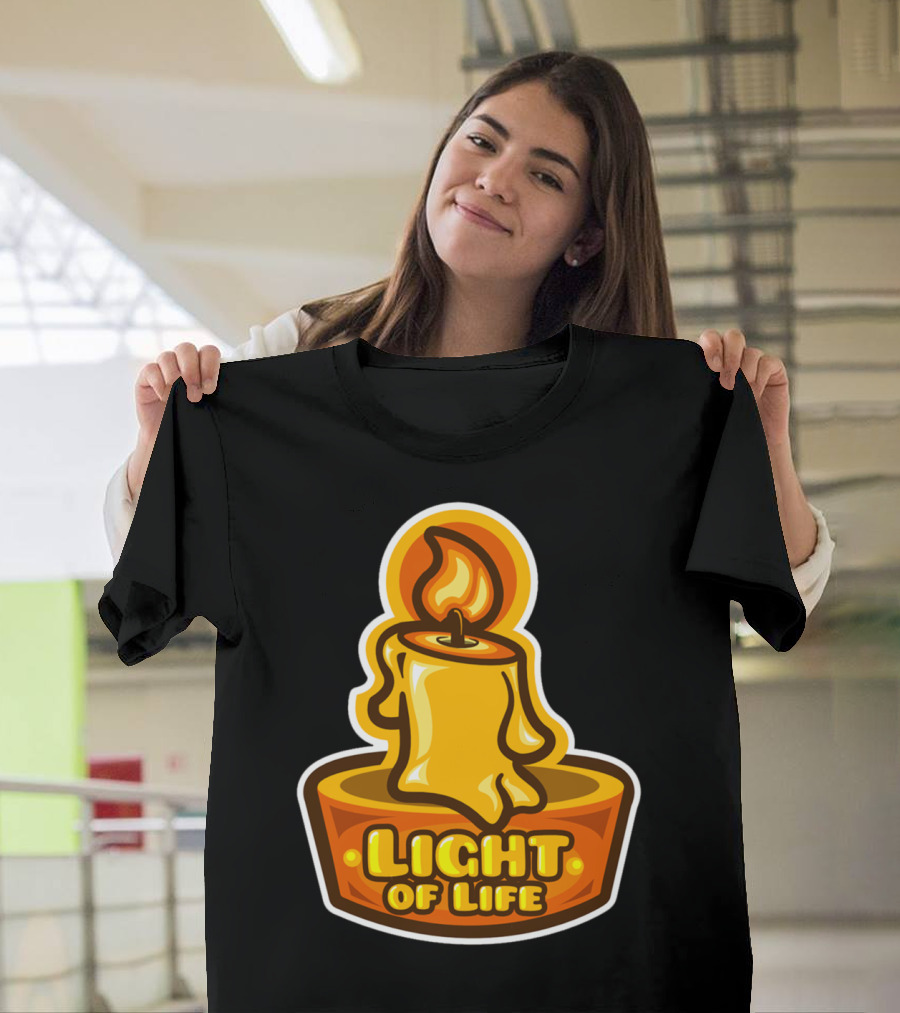Light of Life Candle Flame T-Shirt