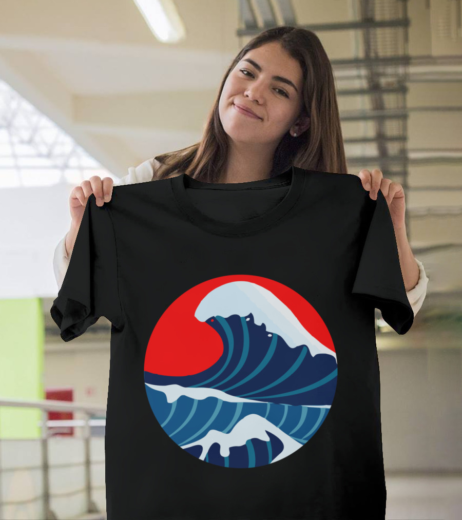 More Waves Less Web Ocean Scene T-Shirt