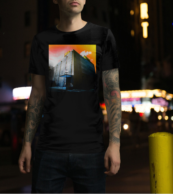 Welcome To Wonderland By Ete Surreal Urban Sunset Building T-Shirt
