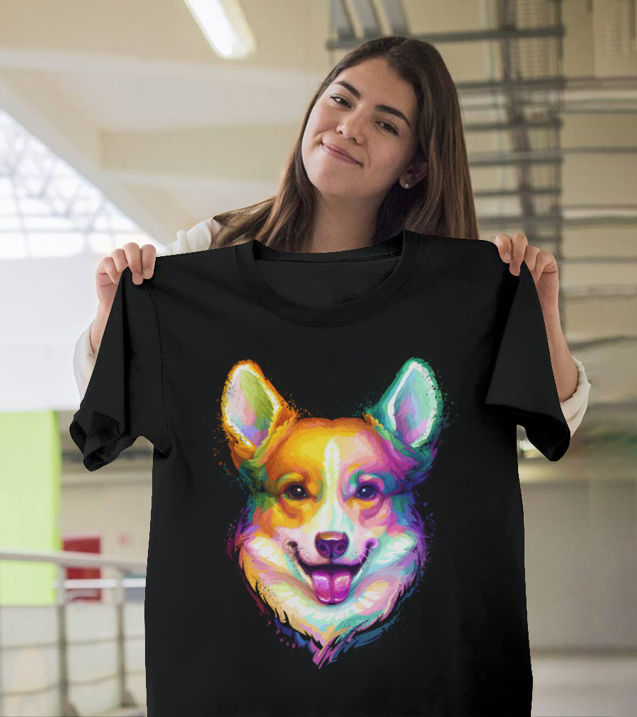 Welsh Corgi Colorful T-Shirt