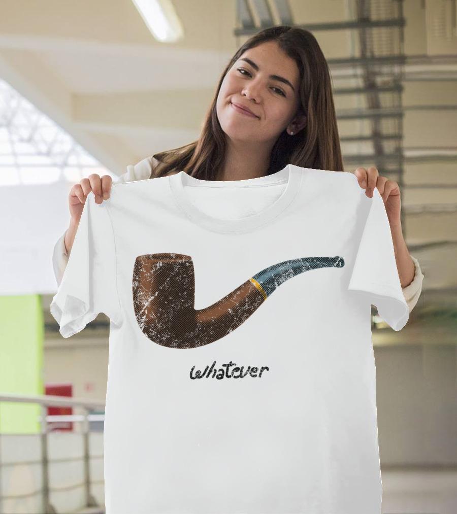 Whatever Pipe Surrealism Magritte Reference T-Shirt