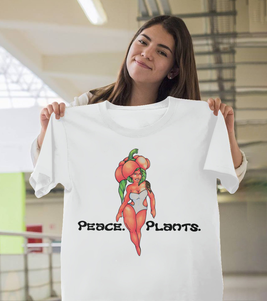 Peace Plants Red Bell Veggie Girl T-Shirt