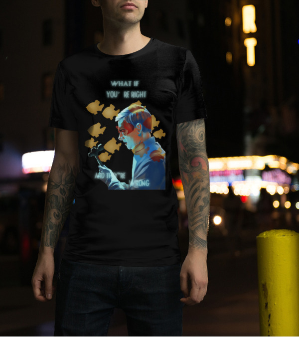 What If You're Right And They're Wrong Whispers From The Dark Puzzle Pieces T-Shirt
