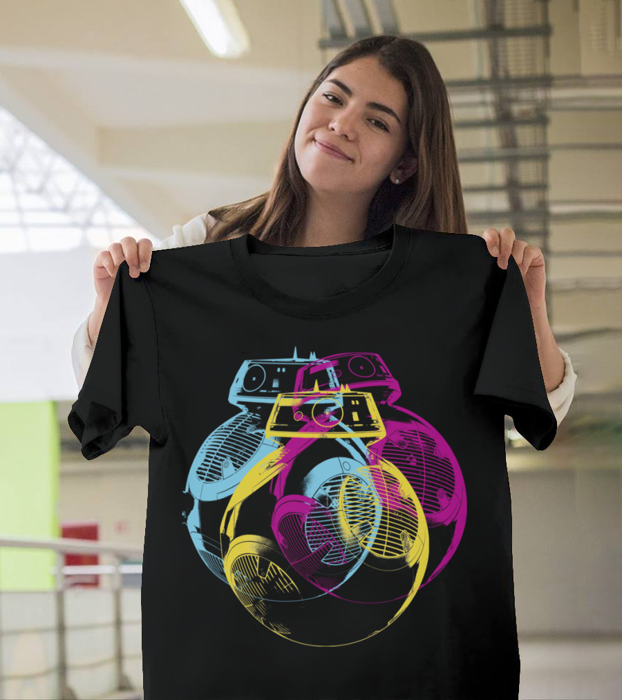 Pop Art BB-8 Star Wars Droid Multicolor T-Shirt