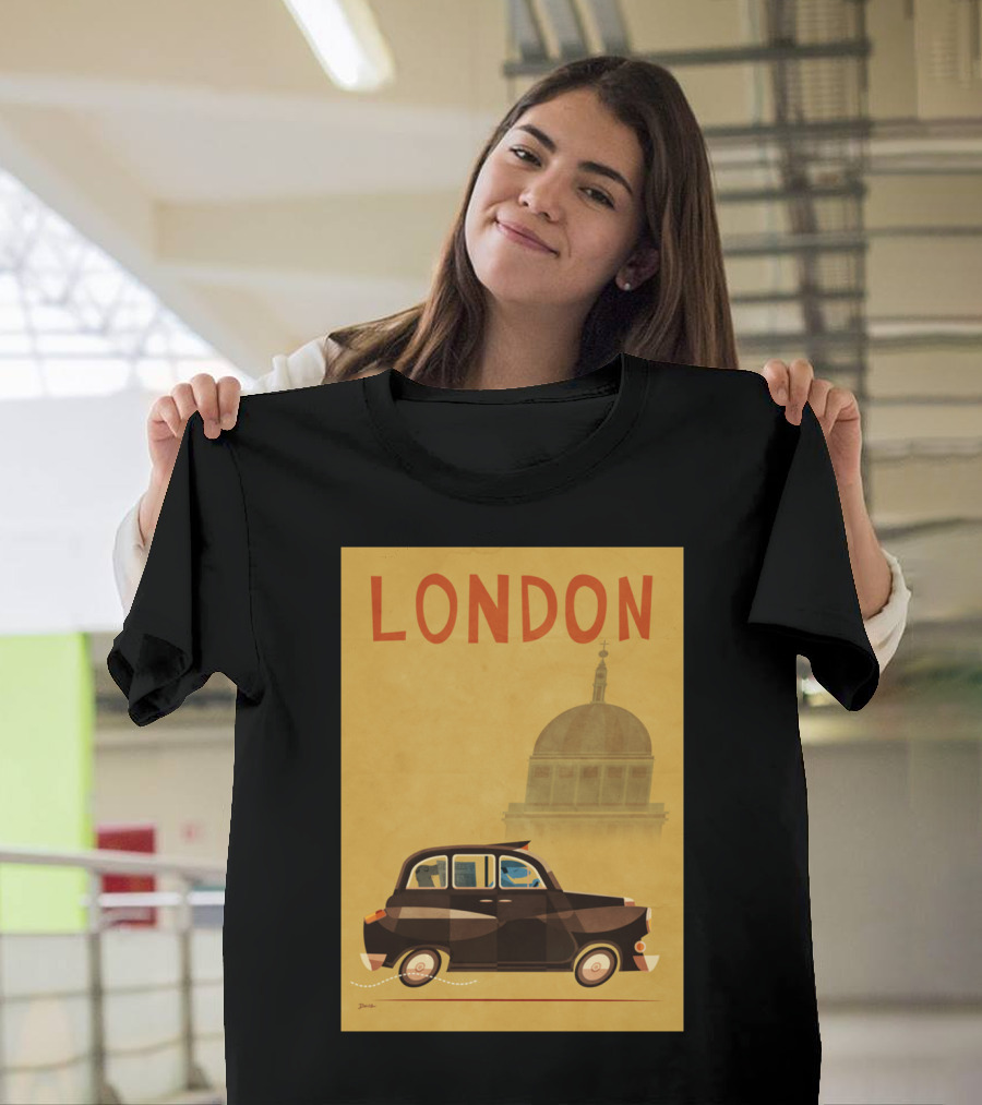 London Black Cab Vintage T-Shirt