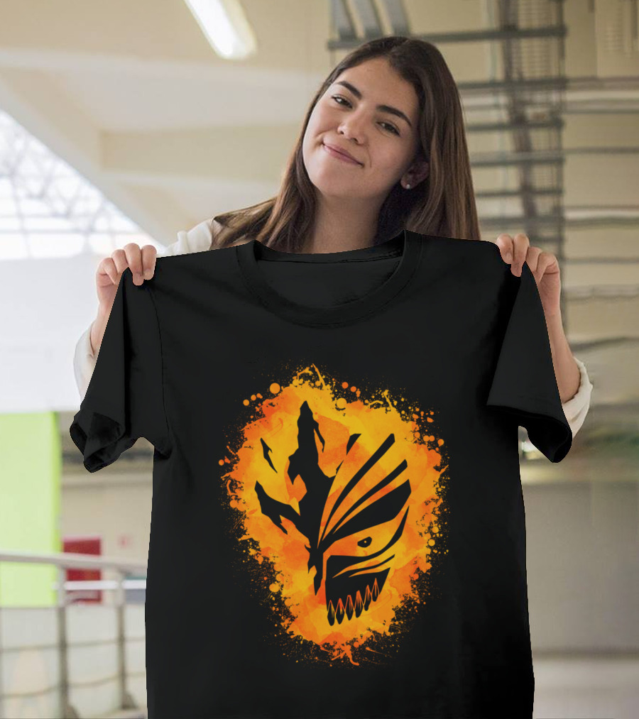 Bleach Hollow Mask Flame Burst T-Shirt