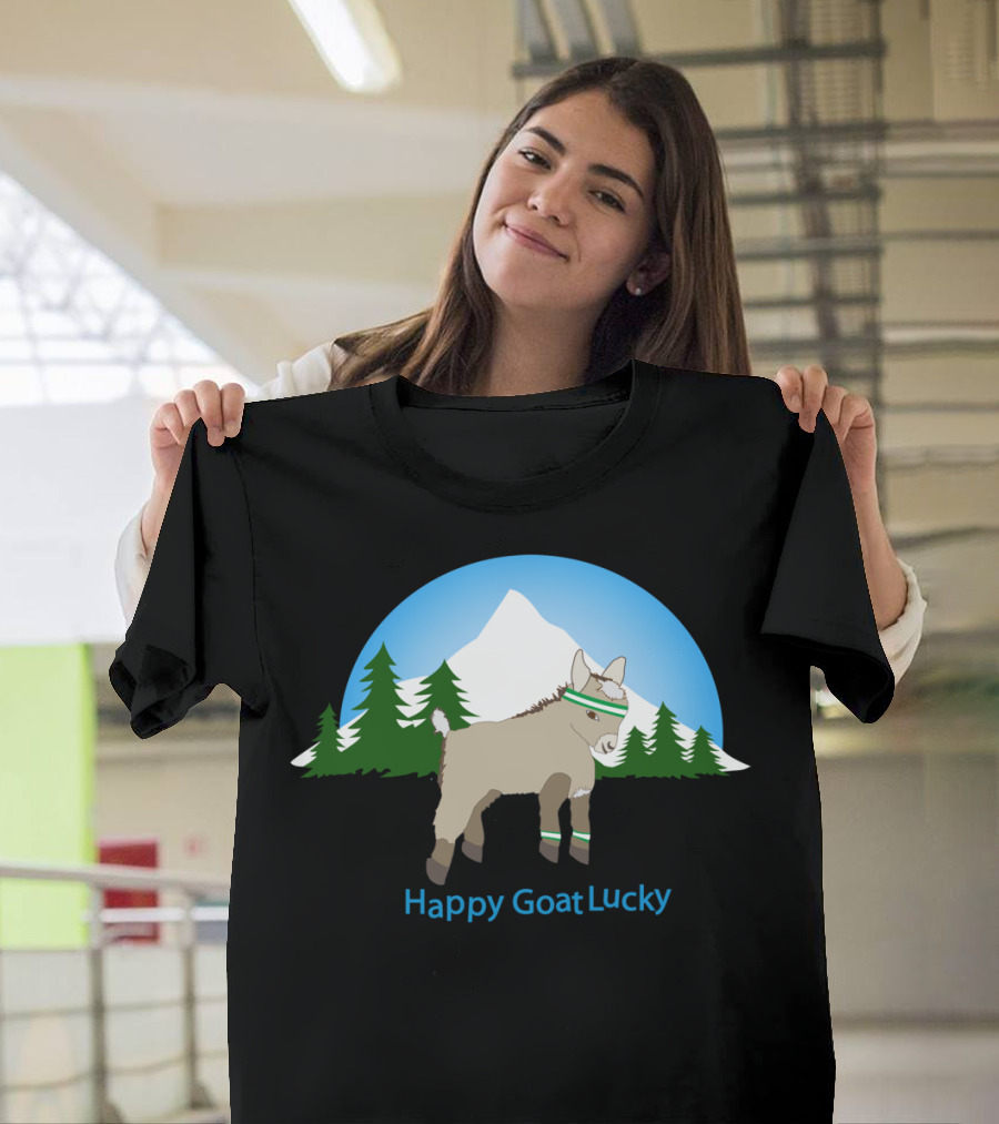 Happy Goat Lucky at Mt Hood Oregon T-Shirt