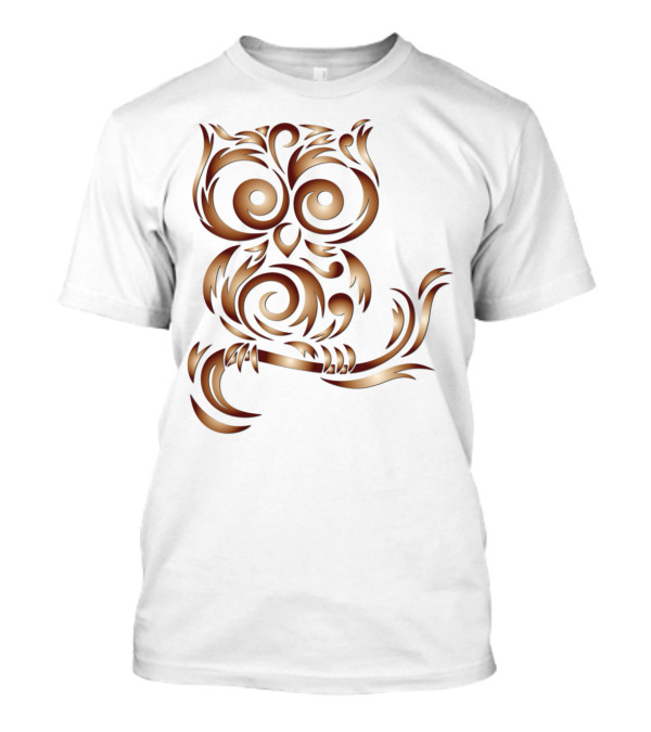 Owl Bird Intricate Tribal T-Shirt