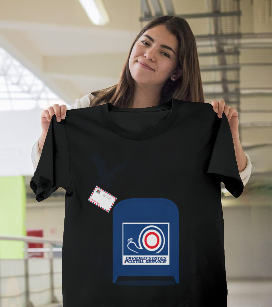 Divided States Postal Service Snail Target Mailbox T-Shirt