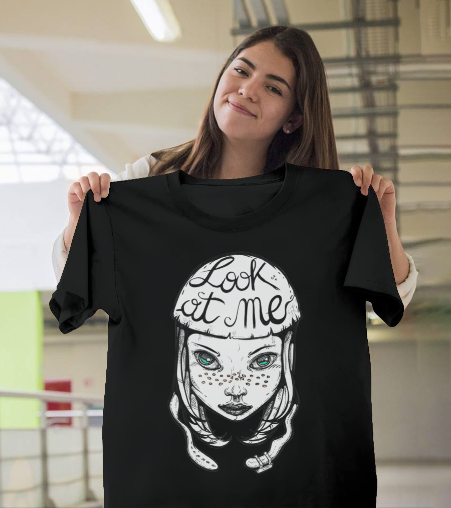 Look At ME Mysterious Freckled Helmet Gaze T-Shirt