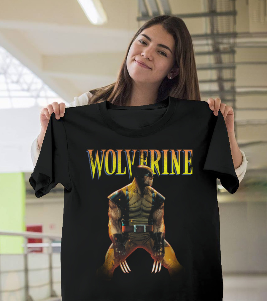 Wolverine Claws Out Classic Superhero Stance T-Shirt