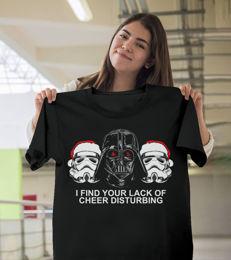 I Find Your Lack Of Cheer Disturbing Darth Vader Santa Stormtroopers T-Shirt